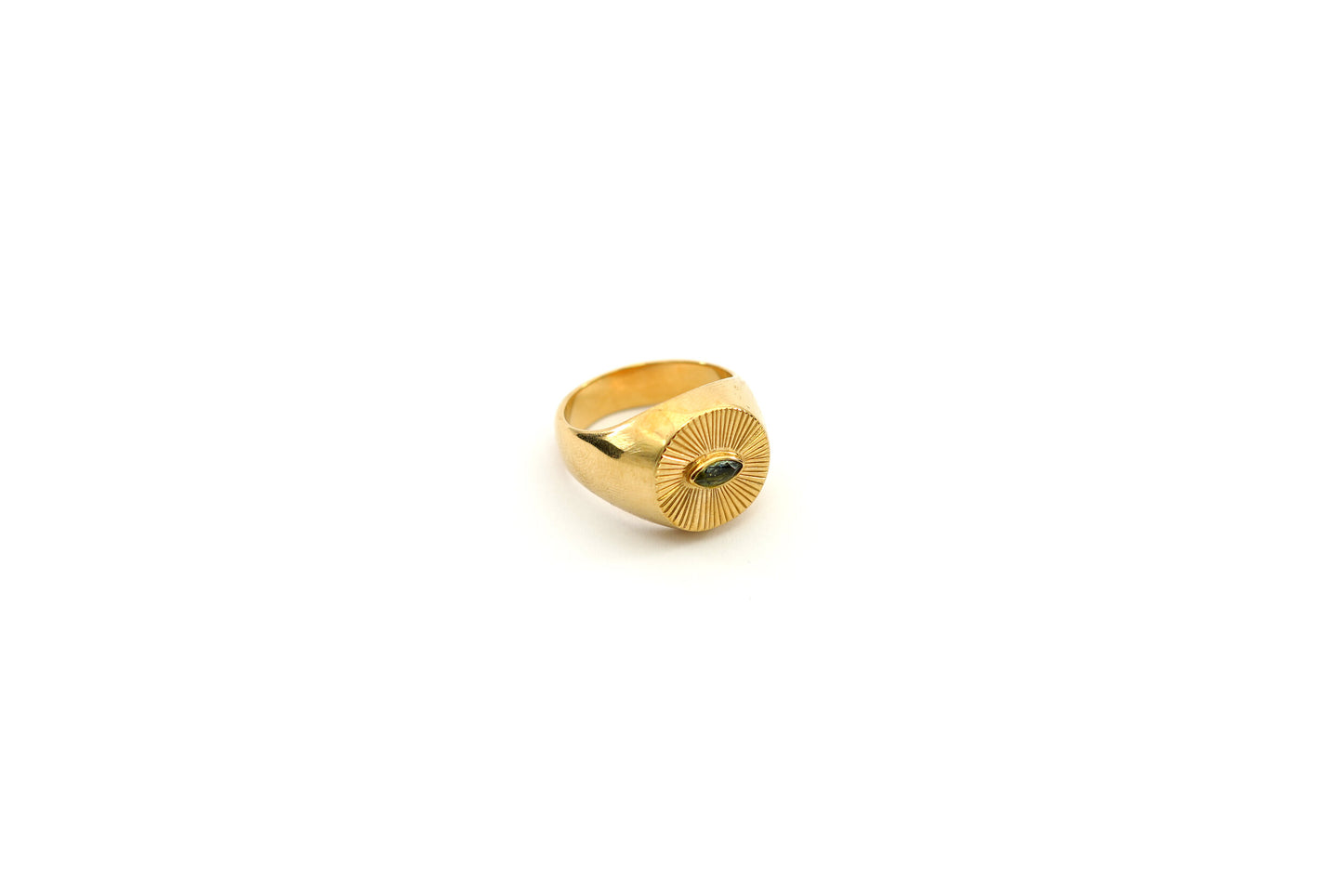 Iris Halo signet ring