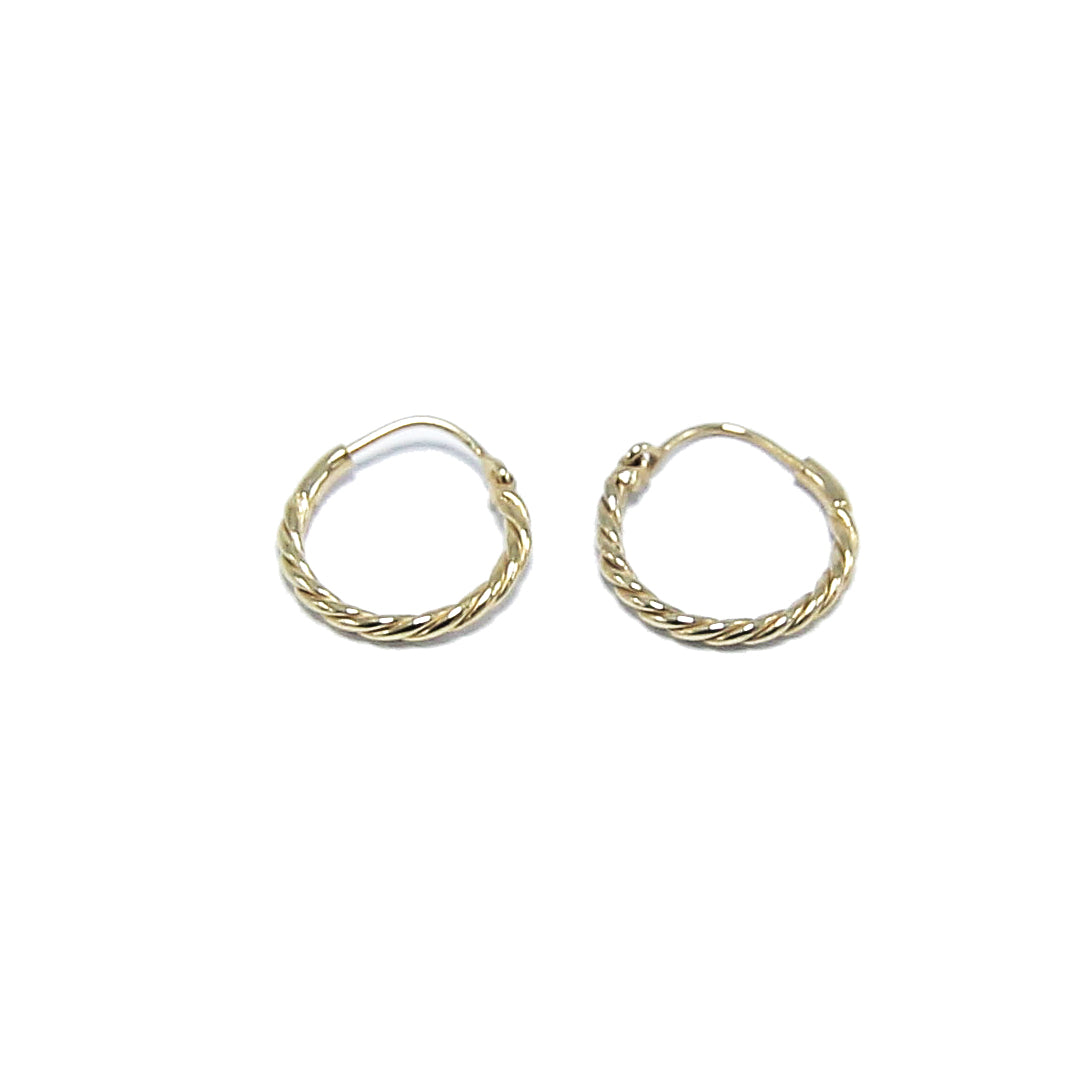 Tiny twist hoops