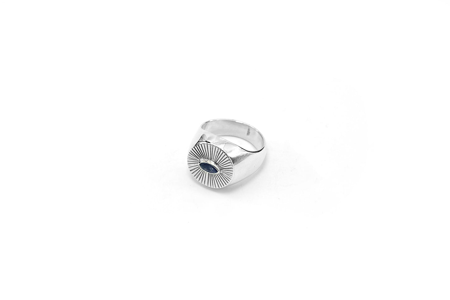 Iris Halo signet ring
