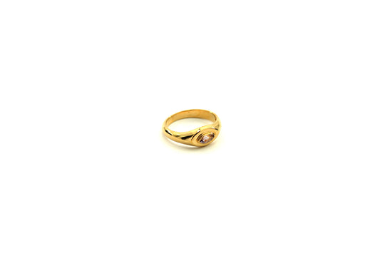 Iris small signet ring