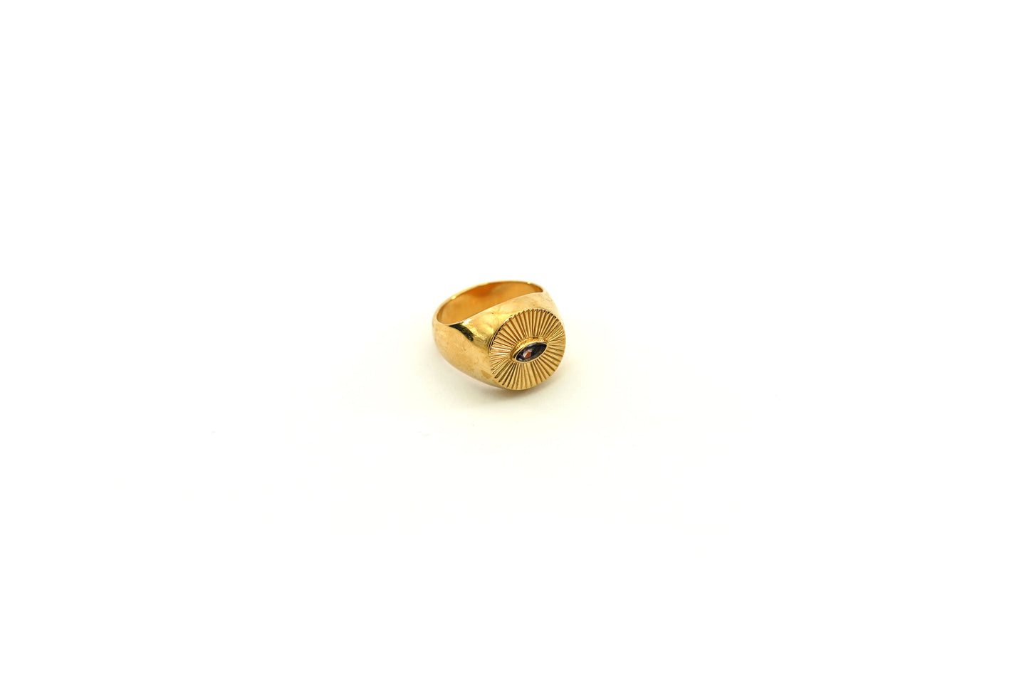 Iris Halo signet ring